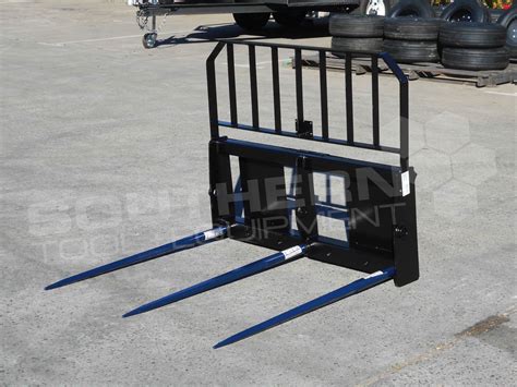 hay block forks 6 skid steer|skid steer bale fork attachments.